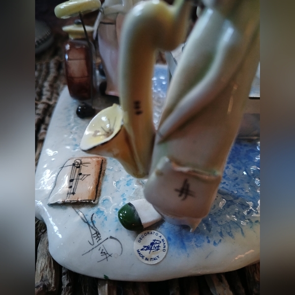 Zampiva Italy Clown Band Balloons 🎈 Ceramic Figurine - Picture 2 of 12